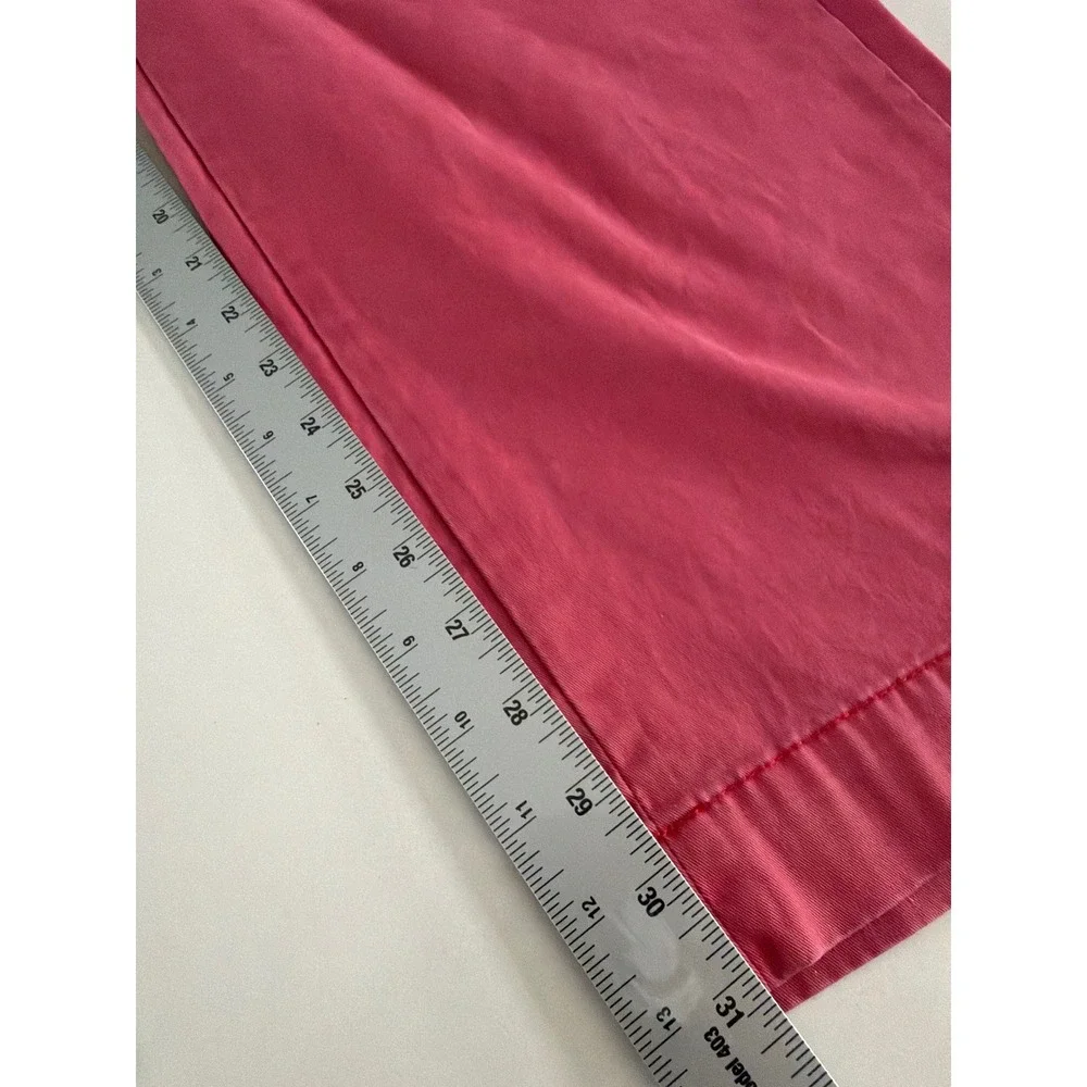 Polo Ralph Lauren Mens Pink Stretch Classic Fit Chino Pants 46x32 Trousers